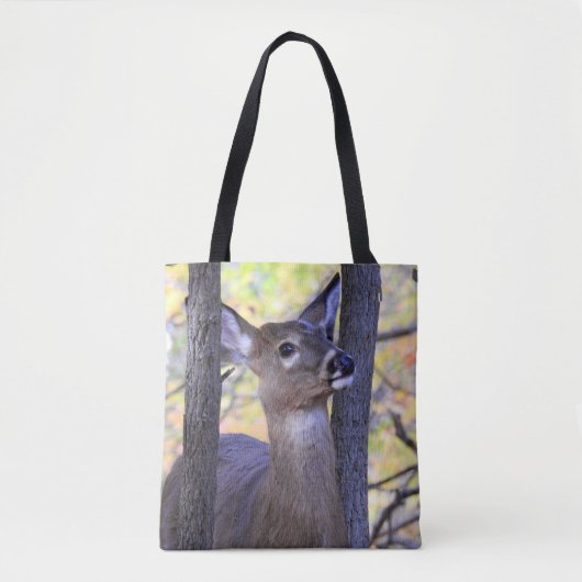 Schattige witstaarthert (2 kanten) tote bag (Voorkant)