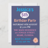 Schattige Witte Baby Eenhoorn met Bloemen Kaart (Achterkant)