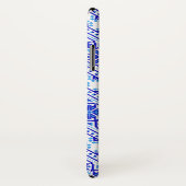 Schattige witte blauwe decoratieve Oekraïense stre Case-Mate iPhone Case (Achterkant / rechts)