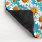 Schattige witte bloemen muismat (Hoek)