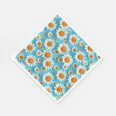 Schattige witte bloemen servet (Hoek)
