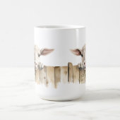 SCHATTIGE WITTE GEIT PIEKT OVER HEK KOFFIEMOK (Center)