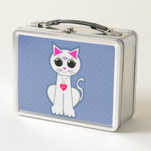 Schattige witte kat