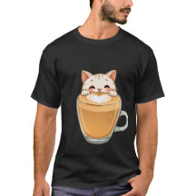 Schattige Witte Kat Latte Art Koffie Hart ✨🐾☕