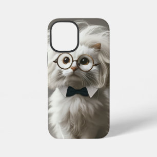 Schattige witte kat – Persoonlijk iPhone 12 Mini Hoesje