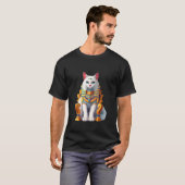 Schattige Witte Kat T-shirt (Voorkant volledig)
