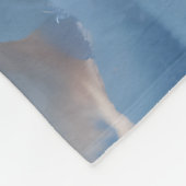 Schattige Witte Kitten en Baby Eenhoorn Fleece Deken (Hoek)