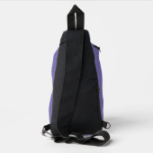 Schattige Witte Kosmische Ruimte Kitty Kat Sling Bag (Achterkant)
