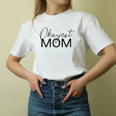 Schattige Witte Moderne Gewoon-oké Moeder T-shirt
