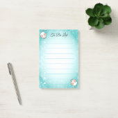 Schattige witte muizen op turquoise en witte lijne post-it® notes (Kantoor)