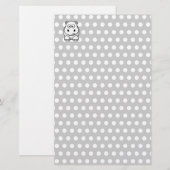 Schattige Witte Nijlpaard Briefpapier (Voorkant / Achterkant)