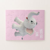 Schattige Witte Olifant Puzzels (Horizontaal)