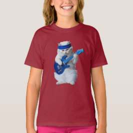 Schattige Witte Perzische Rockster Kinderen T-shirt