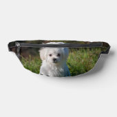 Schattige witte puppy heuptasje (Liggend)