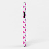Schattige witte rode harten patronen Case-Mate iPhone case (Achterkant/rechts)