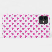 Schattige witte rode harten patronen Case-Mate iPhone case (Achterkant (horizontaal))
