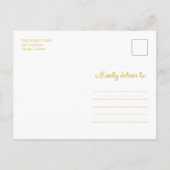 Schattige witte script foto Sneeuwvlok Kerstmis Briefkaart (Achterkant)
