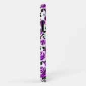 Schattige witte viooltjesrozen patronen Case-Mate iPhone case (Achterkant/rechts)
