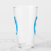 Schattige witte West Highland terrier cartoon Glas (Links)