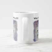 SCHATTIGE WITTE YORKIE MIX GROTE KOFFIEKOP (Achterkant)