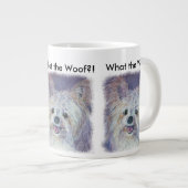 SCHATTIGE WITTE YORKIE MIX GROTE KOFFIEKOP (Voorkant rechts)