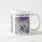 SCHATTIGE WITTE YORKIE MIX GROTE KOFFIEKOP (Rechts)