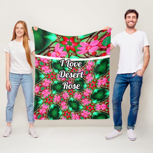 Schattige woestijnpatroon van het Roos Fleece Deken (In situ)