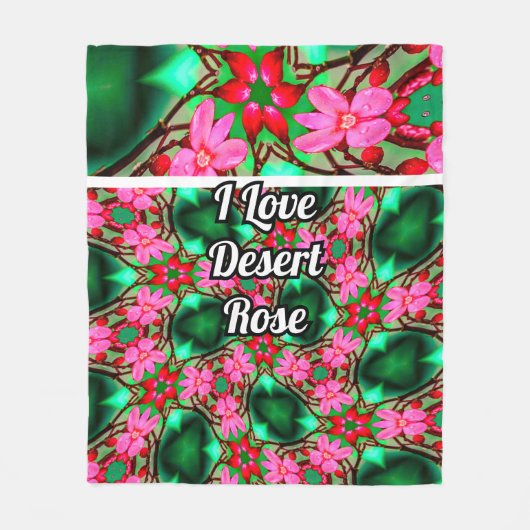 Schattige woestijnpatroon van het Roos Fleece Deken (Voorkant)