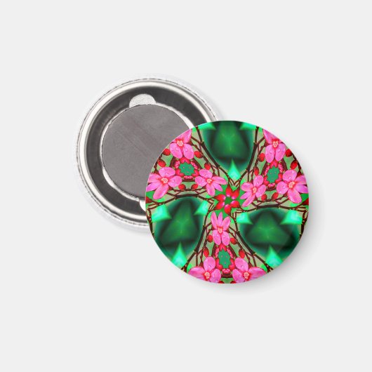 Schattige woestijnpatroon van het Roos Magneet (Voorkant / Achterkant)