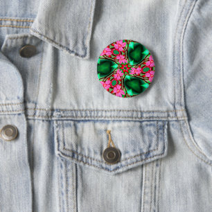 Schattige woestijnpatroon van het Roos Ronde Button 5,7 Cm