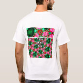 Schattige woestijnpatroon van het Roos T-shirt (Achterkant)