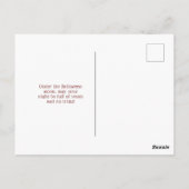 Schattige Wolf met Halloween-kunst van de halve ma Briefkaart (Achterkant)