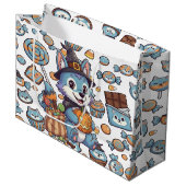 Schattige Wolf Pack Halloween Groot Cadeauzakje (Voorkant Gekanteld)