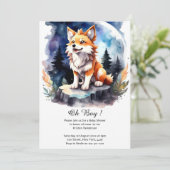 Schattige Wolf Pup Baby shower Kaart (Staand voorkant)