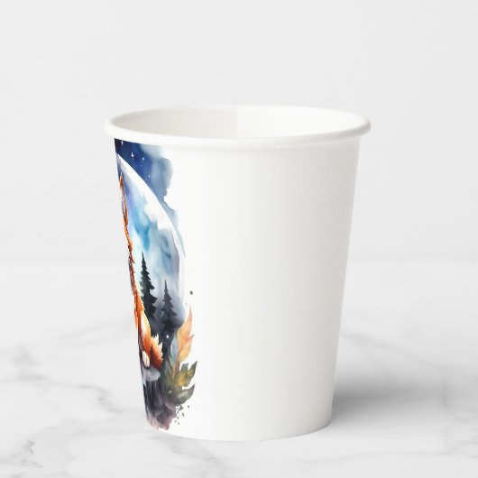 Schattige Wolf Pup Baby shower Papieren Bekers (Links)