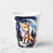 Schattige Wolf Pup Baby shower Papieren Bekers (Voorkant)