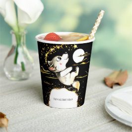 Schattige Wolf Verjaardag Papieren Bekers