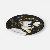 Schattige Wolf Verjaardag Papieren Bordje (Gekanteld)