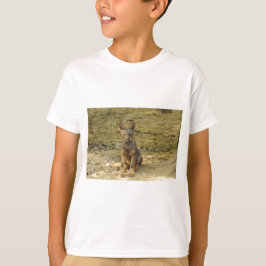 Schattige wolfsjong t-shirt