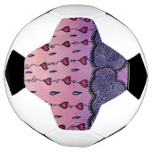 Schattige wolken, harten en regendruppels voetbal (Gedraaid)
