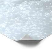 Schattige wollen sneeuwman met Pet & sjaal Ontwerp Poster (Hoek)