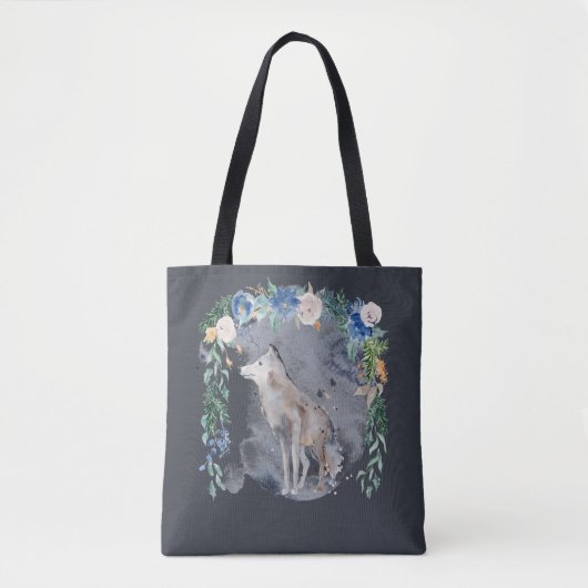 schattige wolvenliefhebbers tote bag (Voorkant)