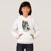 schattige wolvenliefhebbers voegen naam toe (Voorkant volledig)