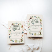 Schattige Woodland Animal Adventure Neutraal Baby  Informatiekaartje