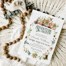 Schattige Woodland Animal Adventure Neutraal Baby 