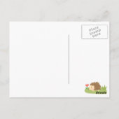 Schattige Woodland Animal Bedankt Briefkaart (Achterkant)