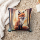Schattige Woodland Animal Fox Baby Kussen (Deken)