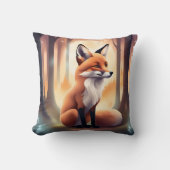 Schattige Woodland Animal Fox Baby Kussen (Voorkant)