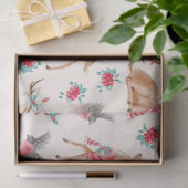 Schattige Woodland Animals Christmas Tissue Paper Tissuepapier (Geschenk)