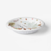 Schattige Woodland Animals Waterverf Baby shower Papieren Kommen (Gebogen)